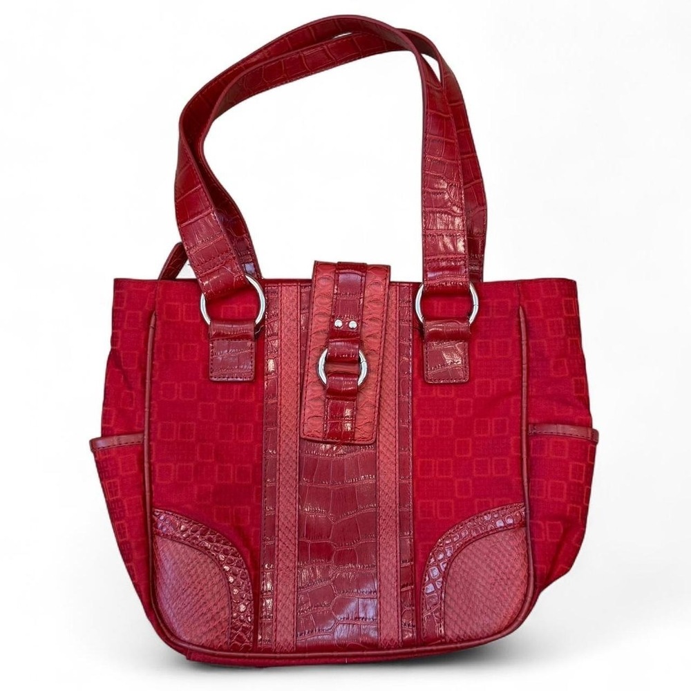 Vintage Worthington Red Faux Leather Purse Goth Love Y2K VTG Handbag